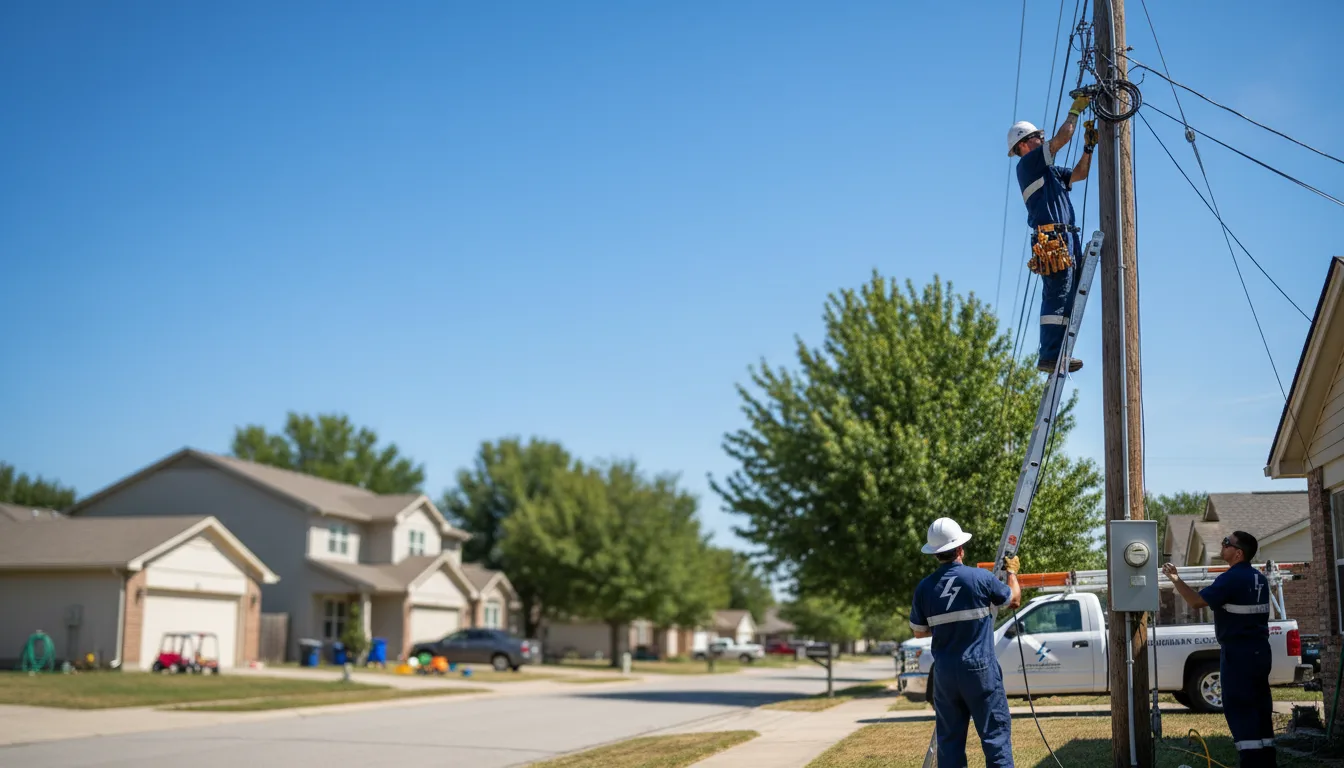 Residential electrician providing installation services in Littlefield, AZ